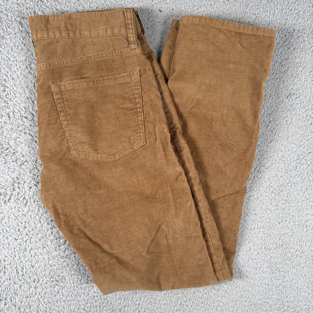 J.Crew 484 Corduroy Pants Mens 28x30 Brown Slim Straight Casual Preppy Academia